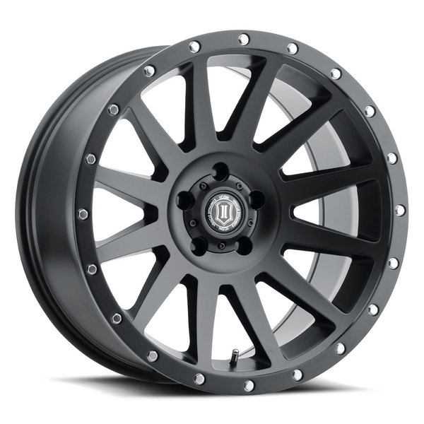 Icon Vehicle Dynamics 17 X 8.5 COMPRESSION 5 X 5IN 4.5INBP -6MM OFFSET- SAT BLACK 2017857345SB